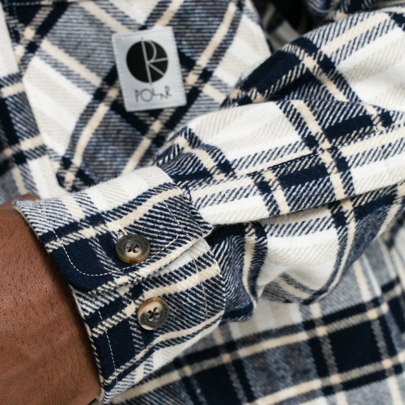 Camisa Polar Flannel Azul Escuro